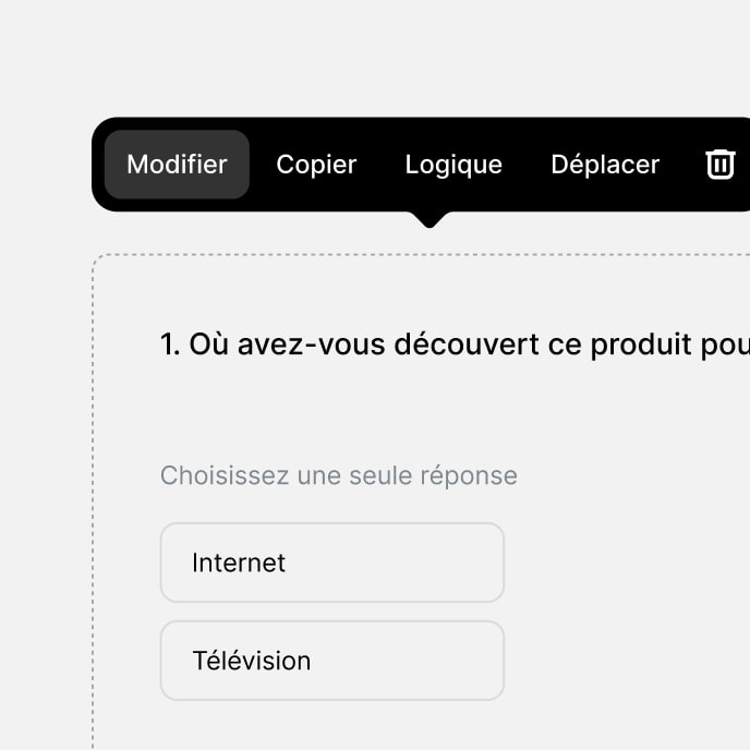 Créez un questionnaire en moins d'une minute