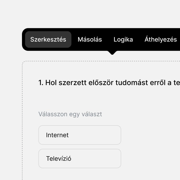 Hozzon létre saját kérdőívet egy perc alatt