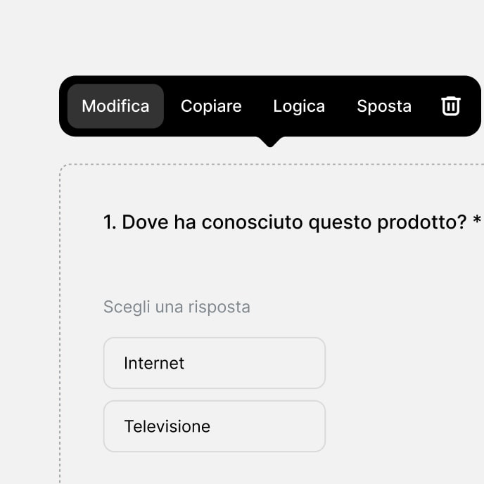 Crea il tuo sondaggio in un minuto